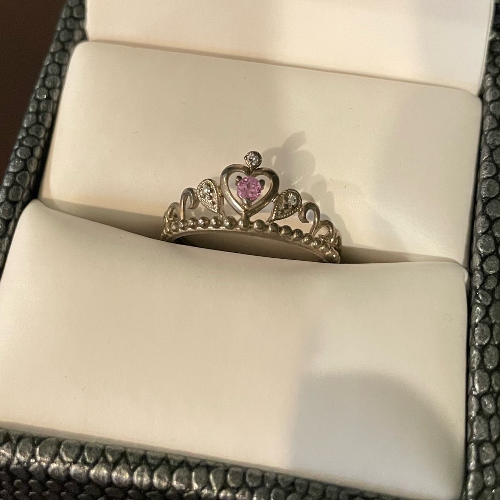 Pink Sapphire Tiara Ring
